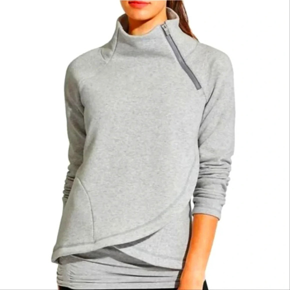 Athleta Cozy Karma Asym Pullover - Picture 1 of 6